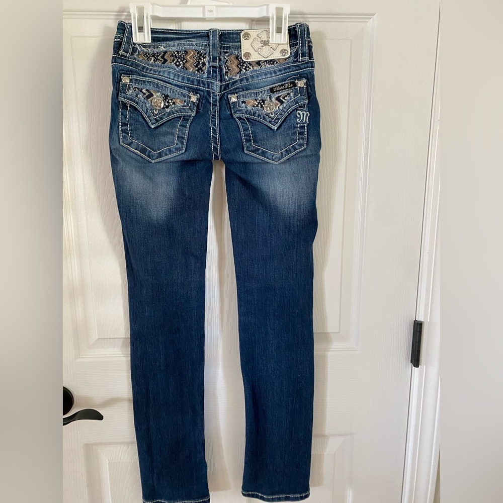 Girls Miss Me skinny denim jeans pants size 10